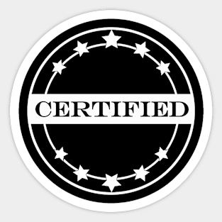 certified 2 Sticker